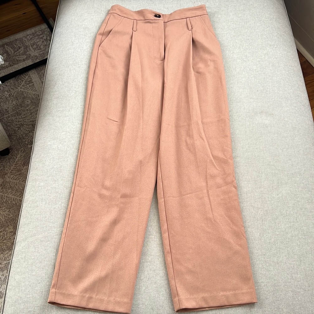 Dusty Rose colored Top Shop Trouser Pants (size: 6)